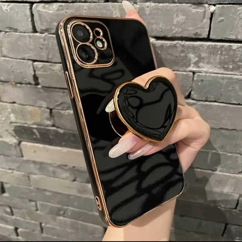 ❤️"Premium iPhone Case with Heart-Shaped Ring Holder"❤️